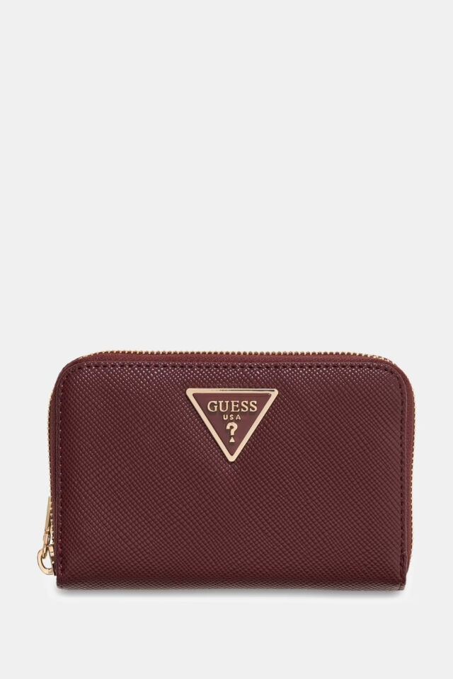 Guess Laurel Saffiano Cüzdan Bordo