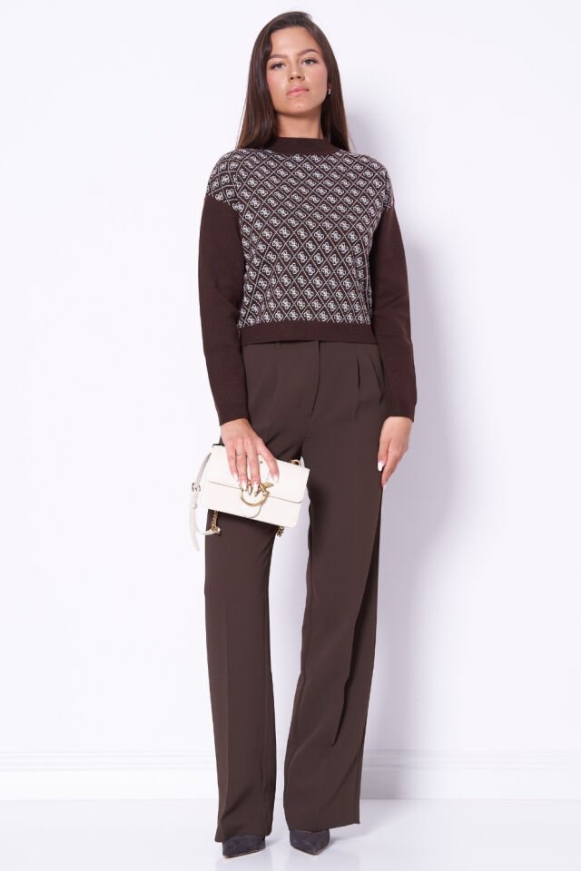 Guess Kahverengi 4G logolu Kazak