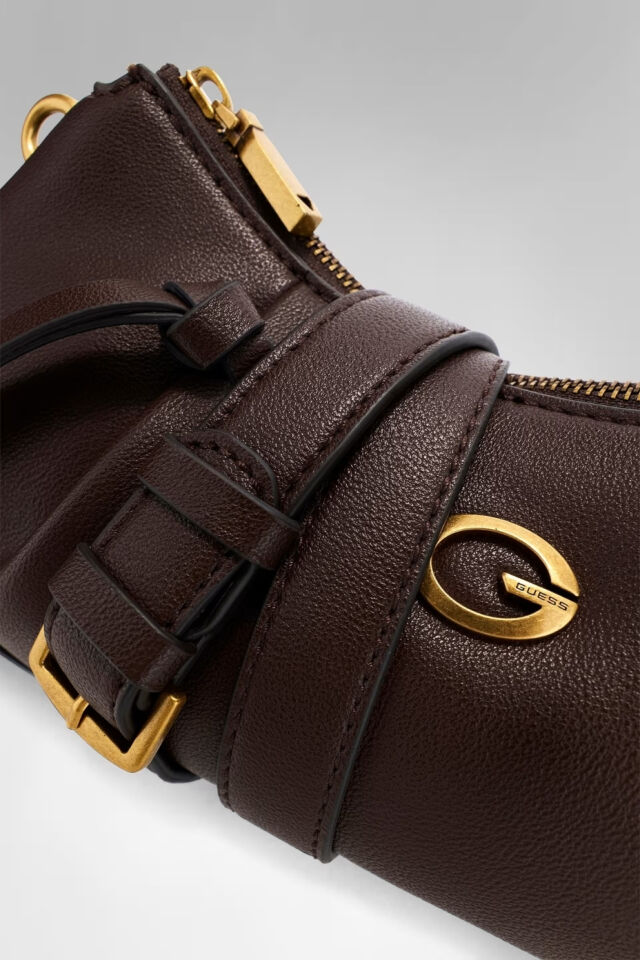 Guess Allegra Omuz Çantası Kahverengi