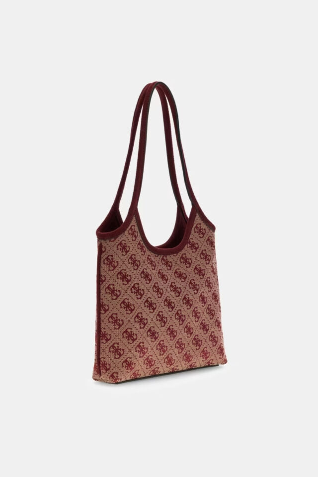 Guess  Samantha Logo Mini Shopper Çanta Kırmızı