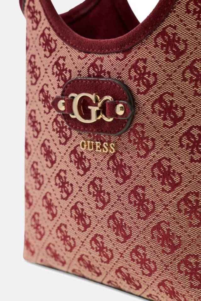 Guess  Samantha Logo Mini Shopper Çanta Kırmızı