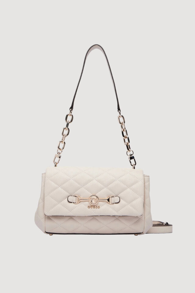 Guess Frances Kapitone Omuz Çantası Krem