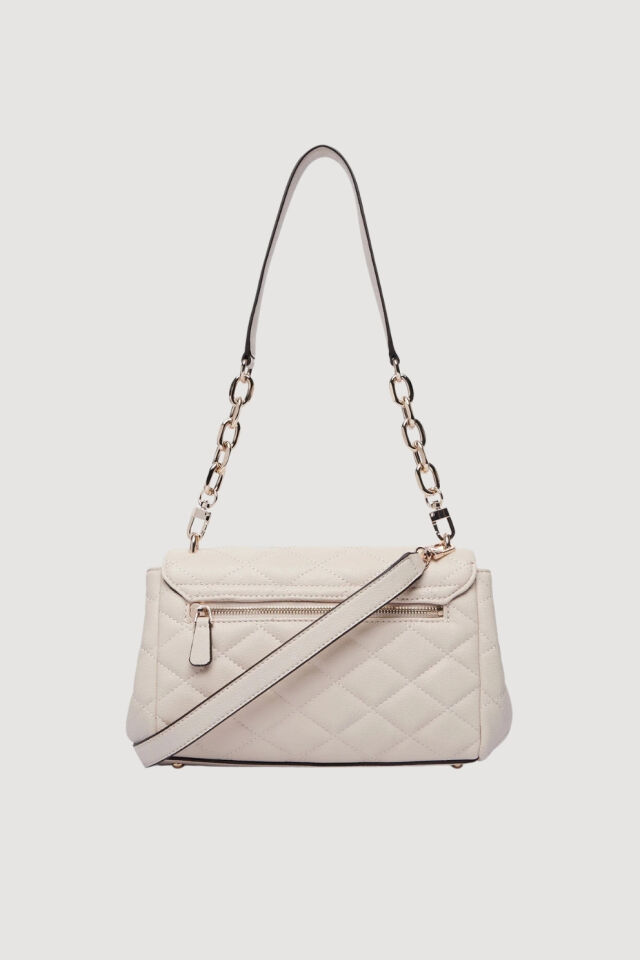 Guess Frances Kapitone Omuz Çantası Krem
