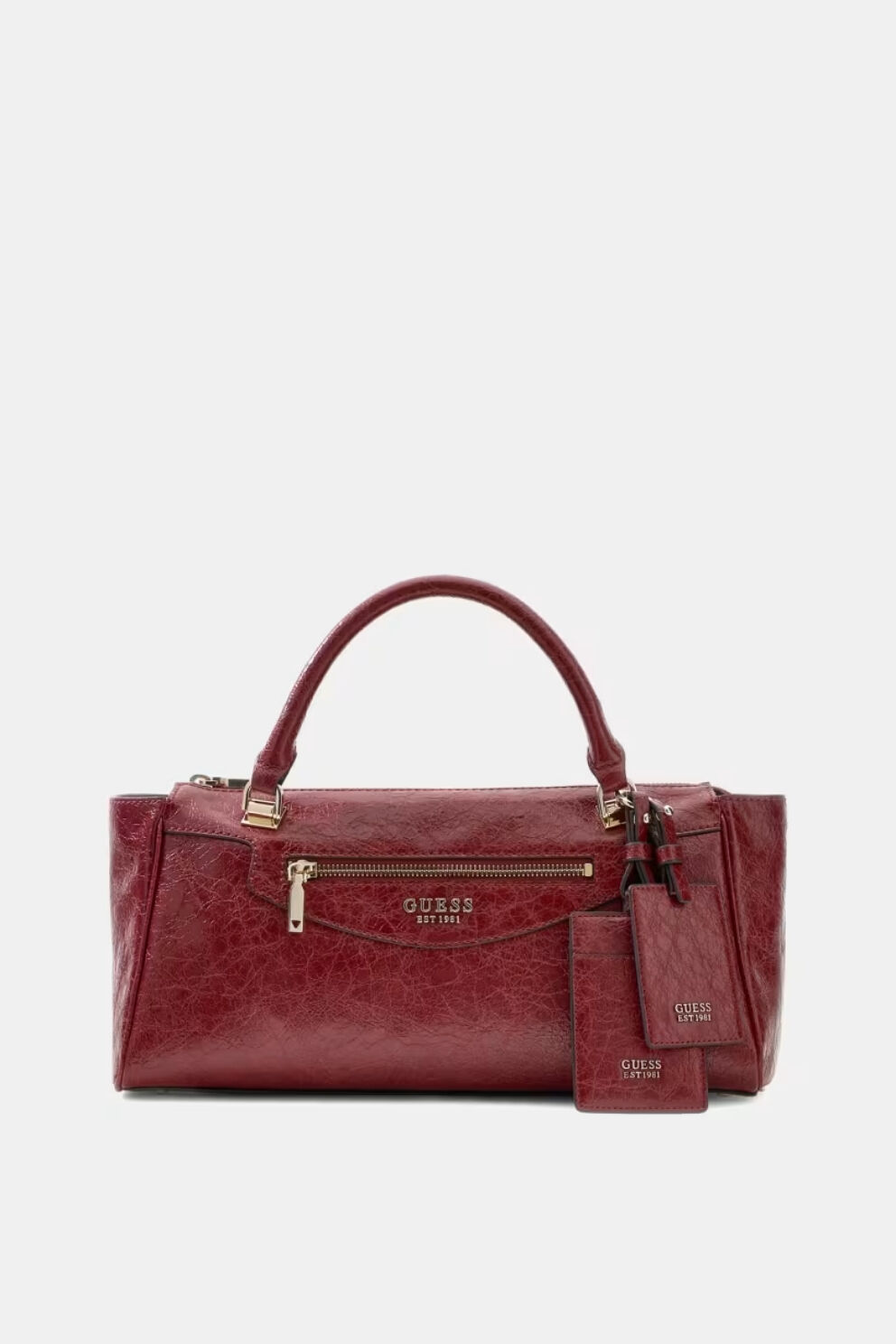 Guess Antonia Satchel S Çanta Kırmızı