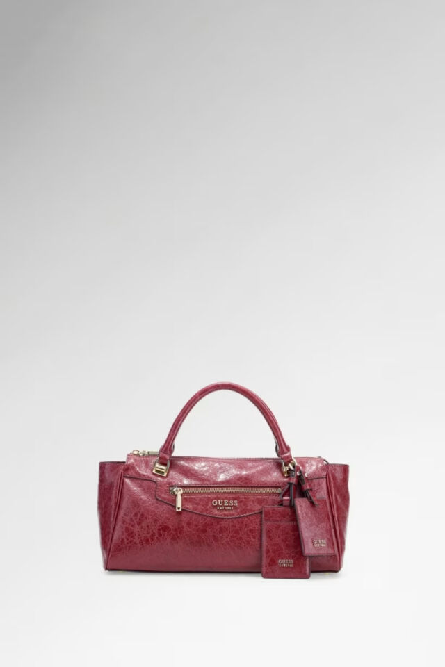Guess Antonia Satchel S Çanta Kırmızı