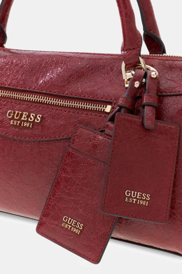 Guess Antonia Satchel S Çanta Kırmızı
