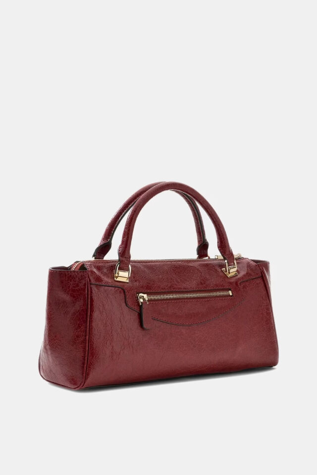 Guess Antonia Satchel S Çanta Kırmızı