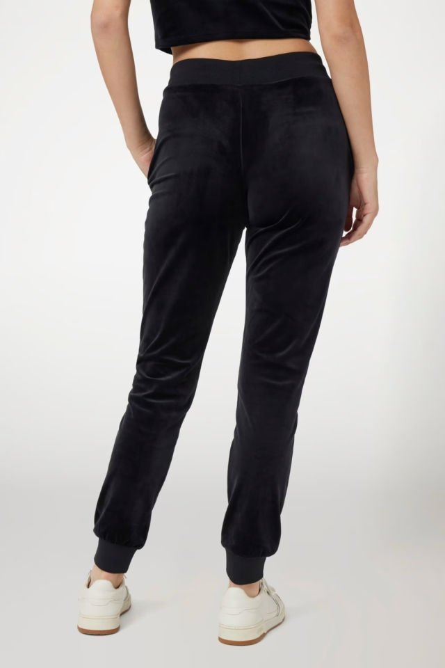 Guess Kadife Jogger Pantolon Siyah