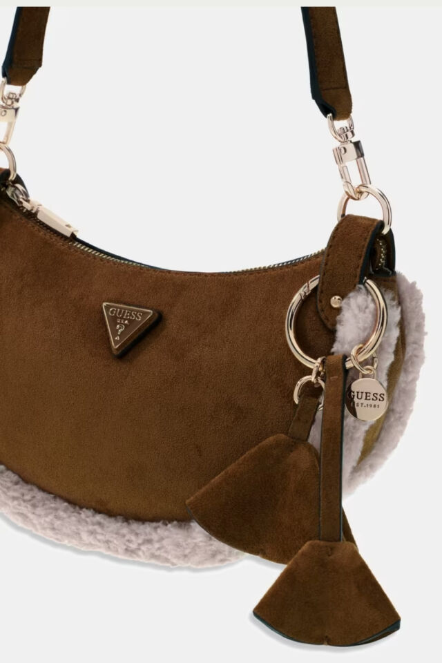 Guess  Katie Omuz Çantası Kahverengi