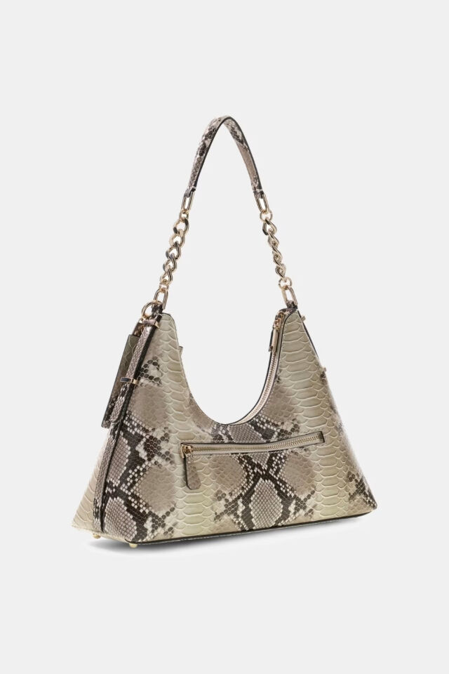 Guess Yvonne Animalier Baskılı Hobo Çanta