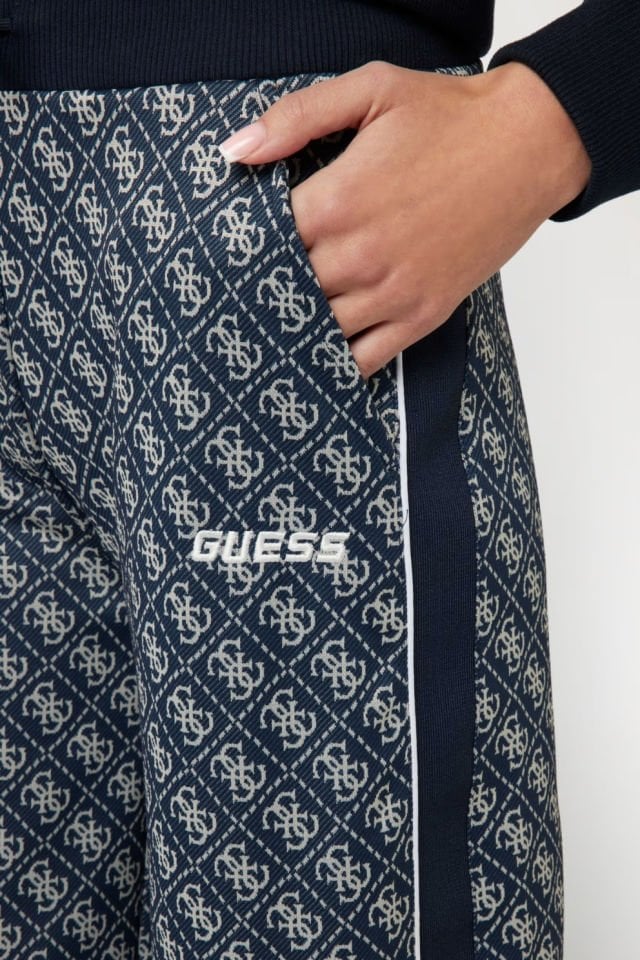 Guess 4G Logolu Straight Pantolon Mavi