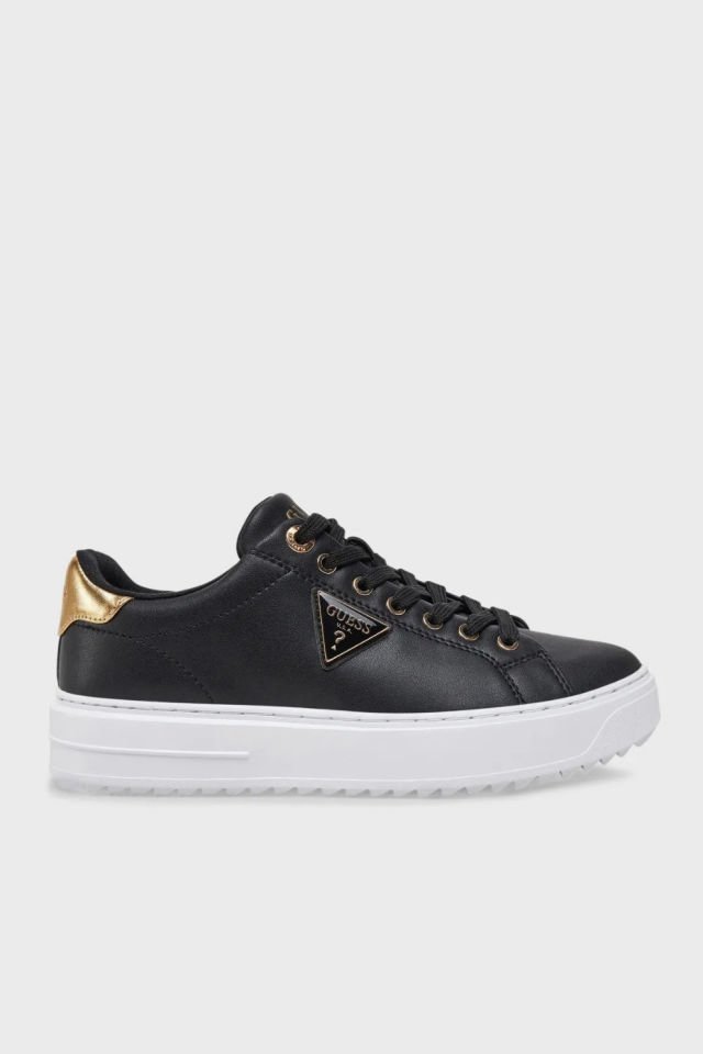 Guess Denesa Deri Karışımlı Sneaker Siyah