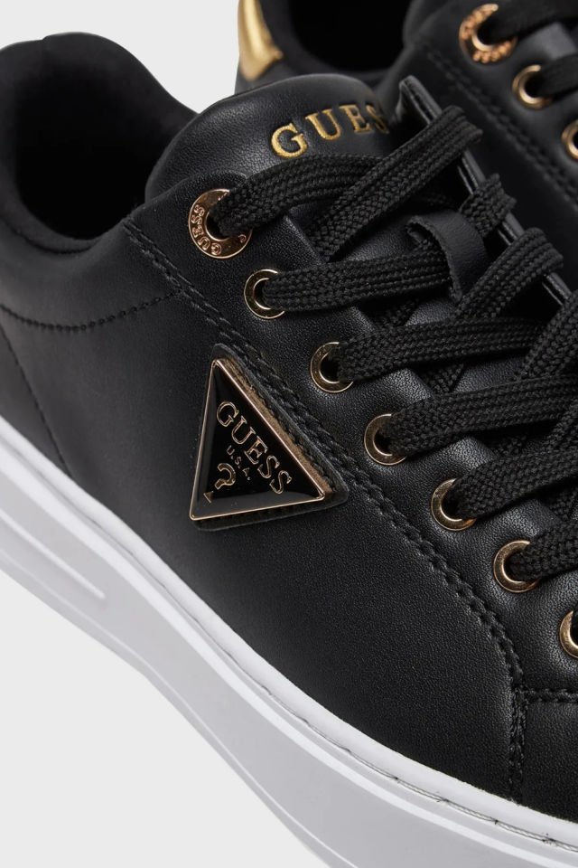 Guess Denesa Deri Karışımlı Sneaker Siyah