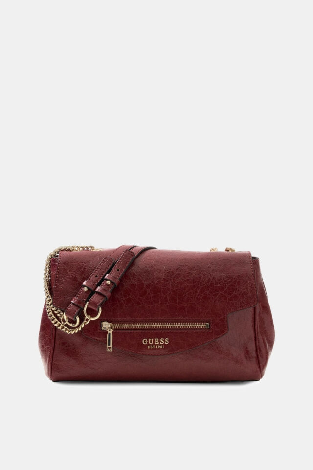 Guess Antonia Çanta Koyu Kırmızı