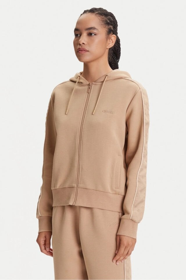 Guess Kapüşonlu Fermuarlı Sweatshirt