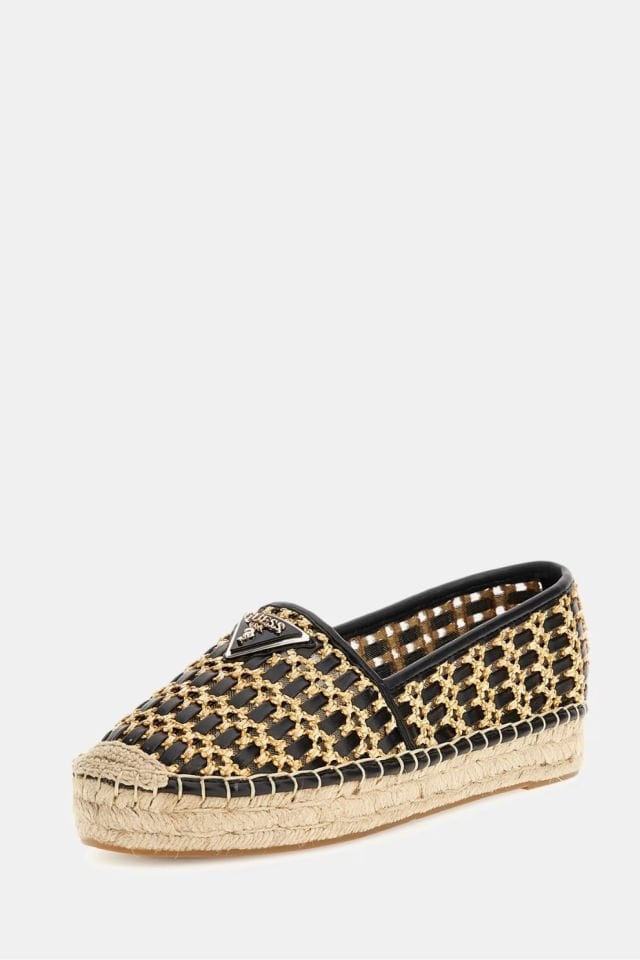 Guess Hasır Desenli Babet Siyah