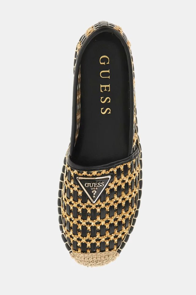 Guess Hasır Desenli Babet Siyah