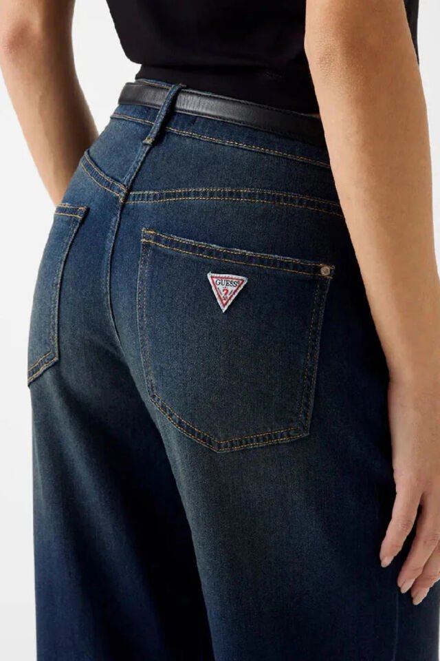 Guess Yüksek Bel Kot Pantolon Mavi