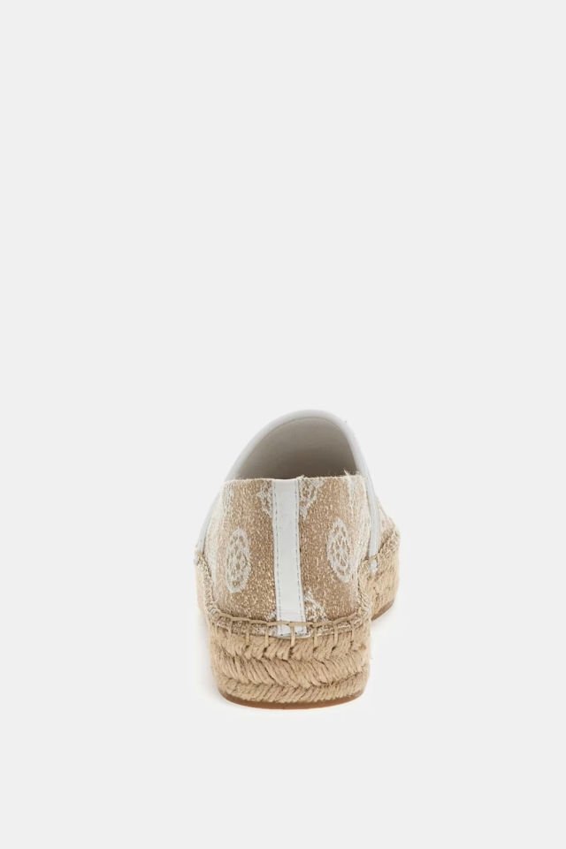 Guess Jolandon Deri Karışımlı Espadril Babet Bej