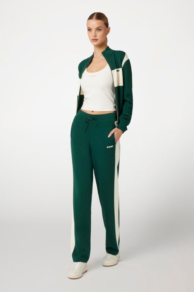 Guess Tech Fermuarlı Sweatshirt Yeşil
