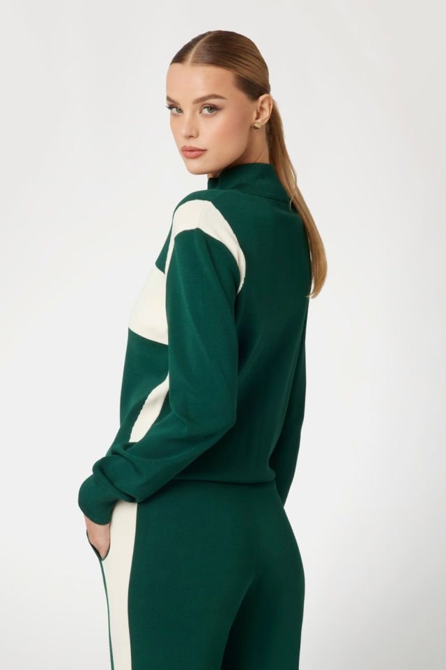 Guess Tech Fermuarlı Sweatshirt Yeşil