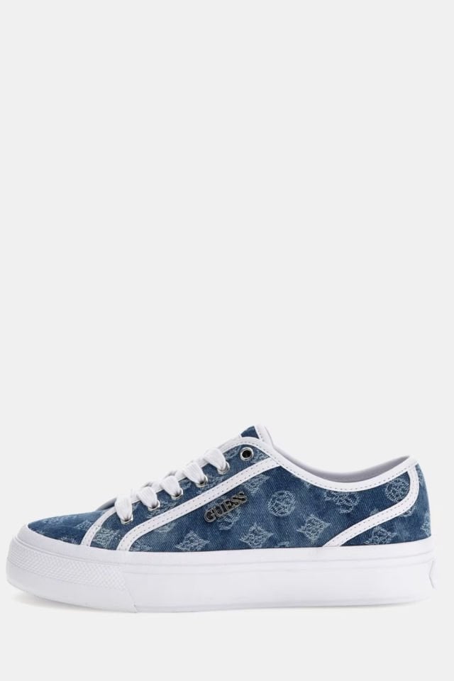 Guess Jelexa 4G ve Peony Logolu Sneaker Mavi