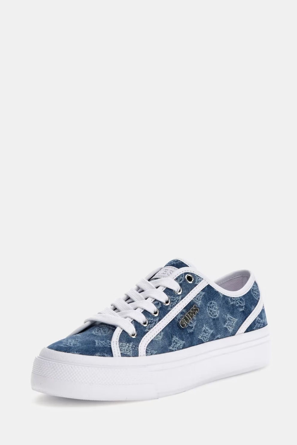 Guess Jelexa 4G ve Peony Logolu Sneaker Mavi
