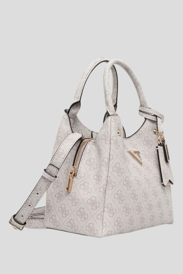 Guess Meridian II Girlfriend Carryall Bone Logo Bej Omuz Çantası