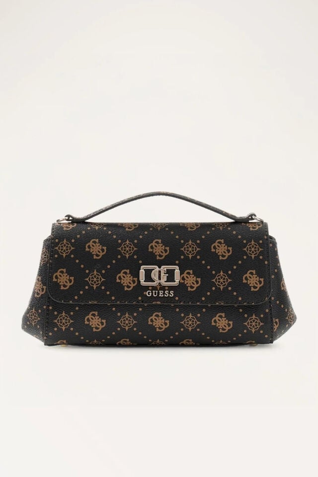 Guess  Emelie Logo Kapaklı Çapraz Askılı Çanta