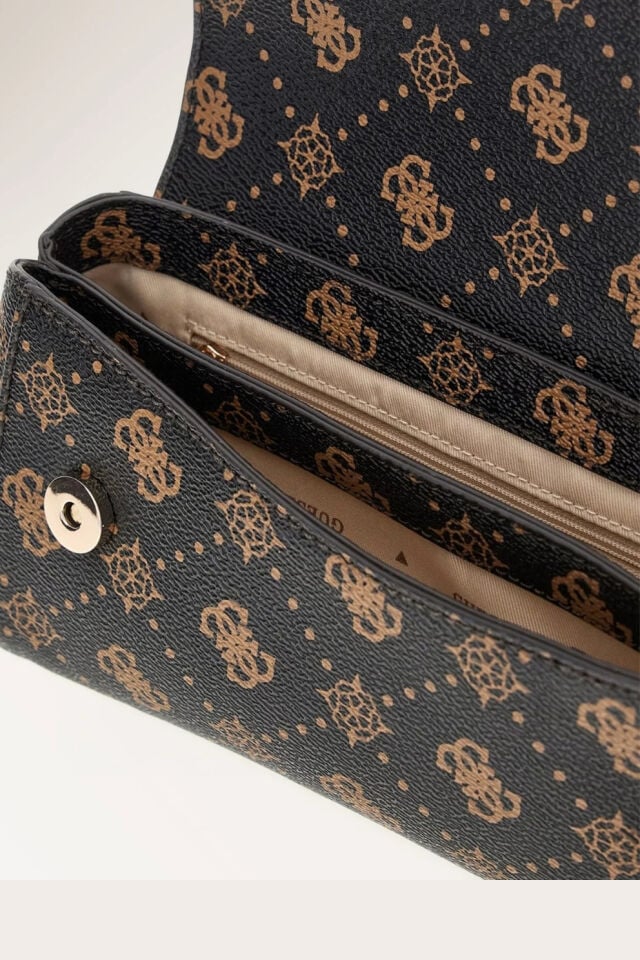 Guess  Emelie Logo Kapaklı Çapraz Askılı Çanta