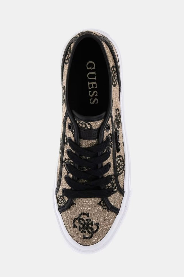 Guess Jelexa 4G ve Peony Logolu Sneaker Siyah