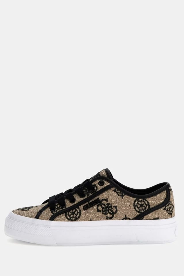 Guess Jelexa 4G ve Peony Logolu Sneaker Siyah