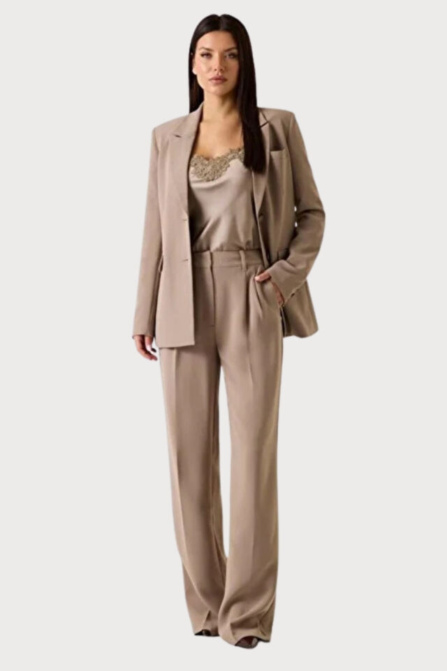 Guess  Krepon Tek Düğmeli Blazer Ceket