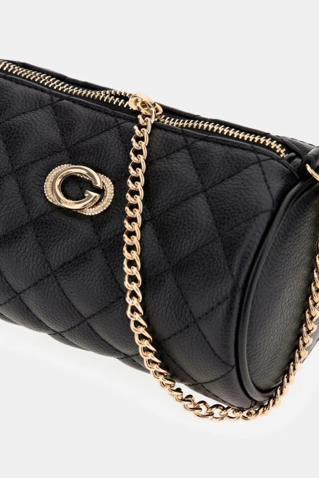 Guess Zincir Saplı Makyaj Çantası Siyah