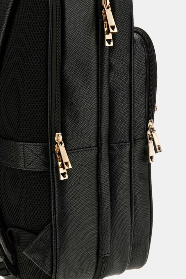 Guess Norom Saffiano Sırt Çantası Siyah