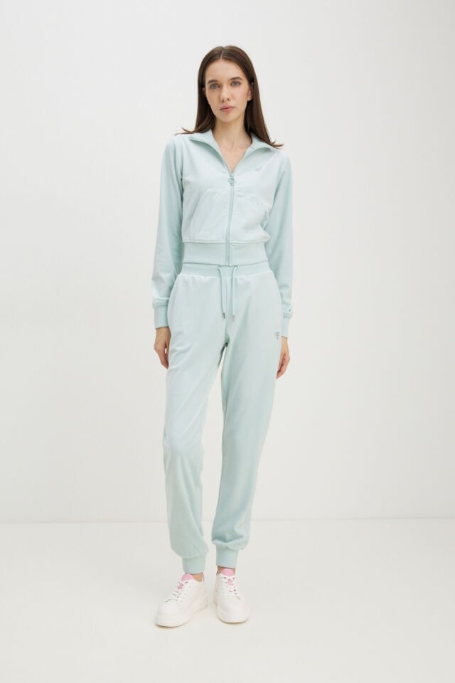 Guess Kadife Jogger Pantolon Mavi