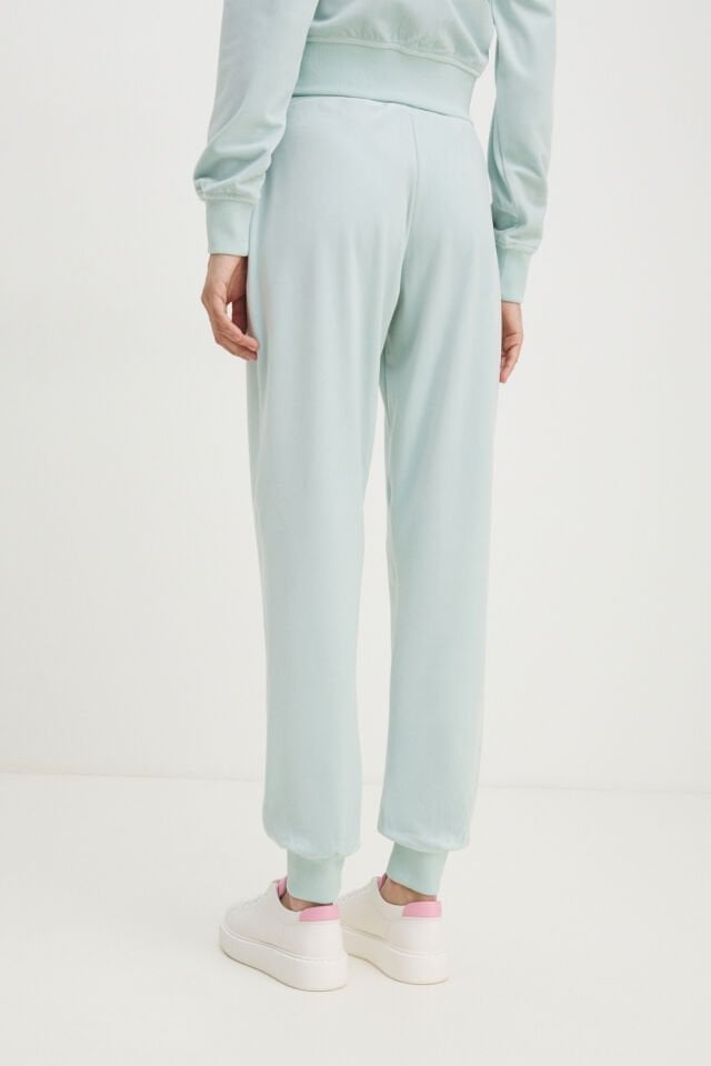 Guess Kadife Jogger Pantolon Mavi