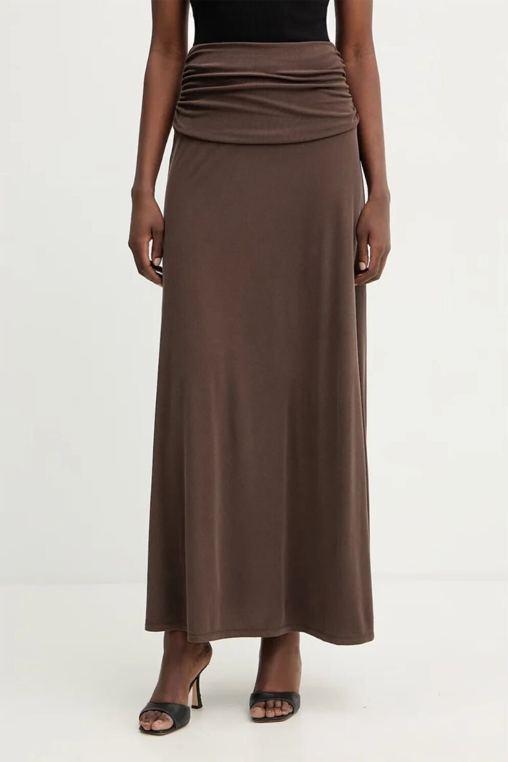 Guess Uzun Milena Taşlı Kadın Kahverengi Etek