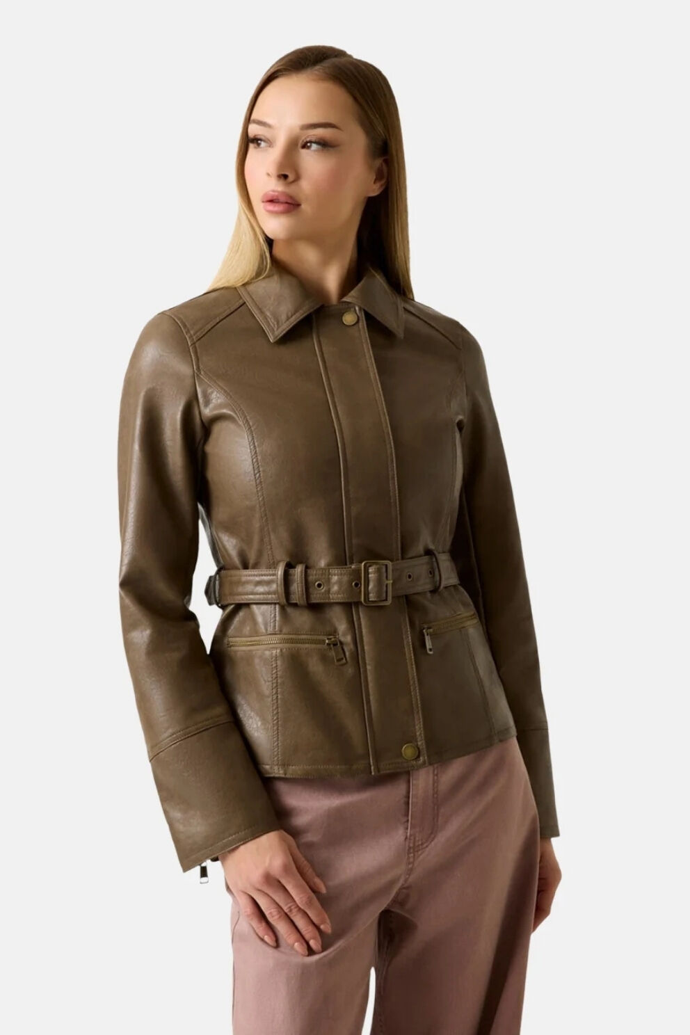Guess Jeanne Kadın Biker Ceket