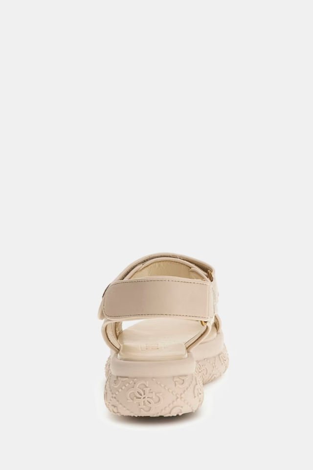 Guess Lanara 4G Logolu Sandalet Krem