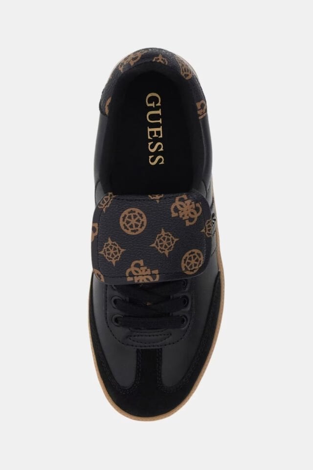 Guess Oleeza Deri Karışımlı Sneaker Siyah