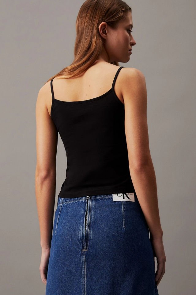 Calvin Klein İnce Monogram Atlet Siyah