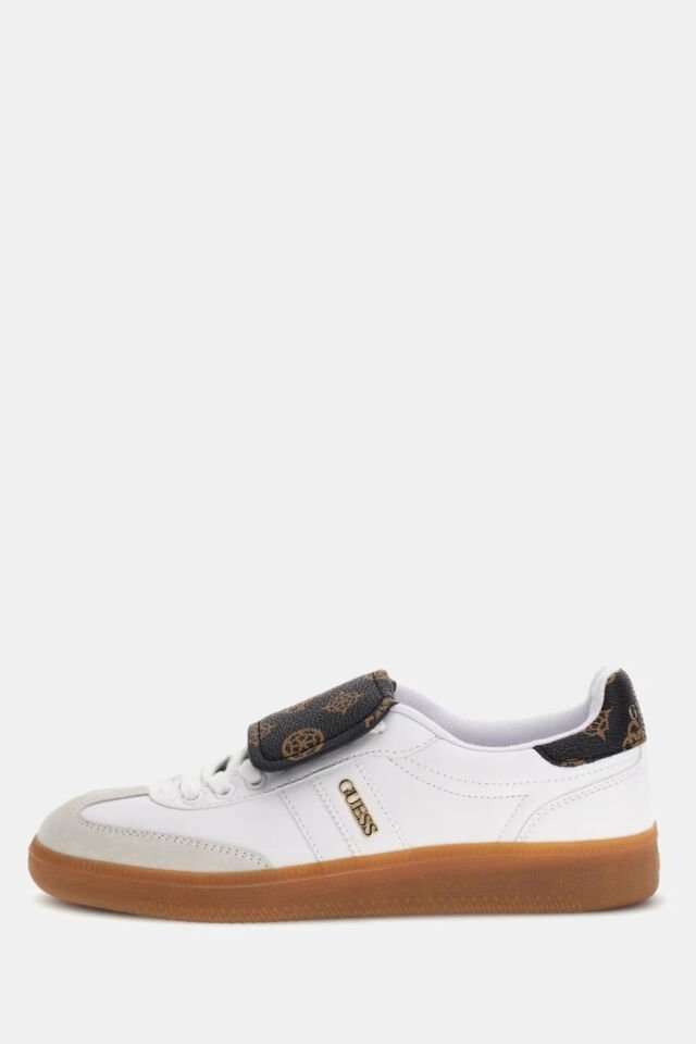 Guess Oleeza Deri Karışımlı Sneaker Beyaz