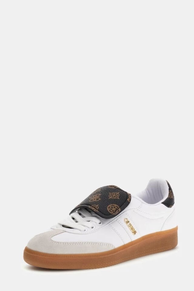 Guess Oleeza Deri Karışımlı Sneaker Beyaz