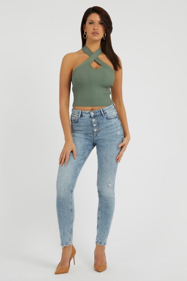 Guess Skinny Fit Denim Pantolon Açık Mavi