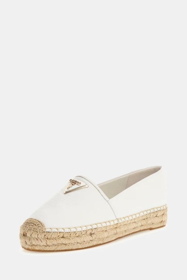 Guess Jolandon Üçgen Logolu Espadril Beyaz