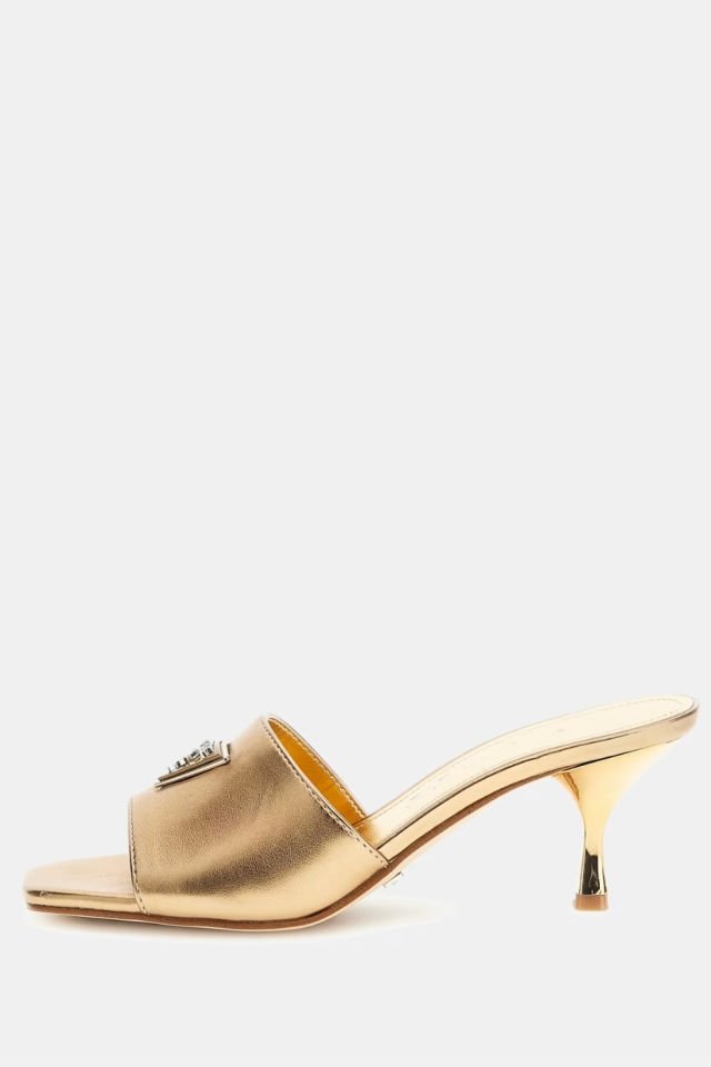 Guess Lusine Lame Sandalet Bronz