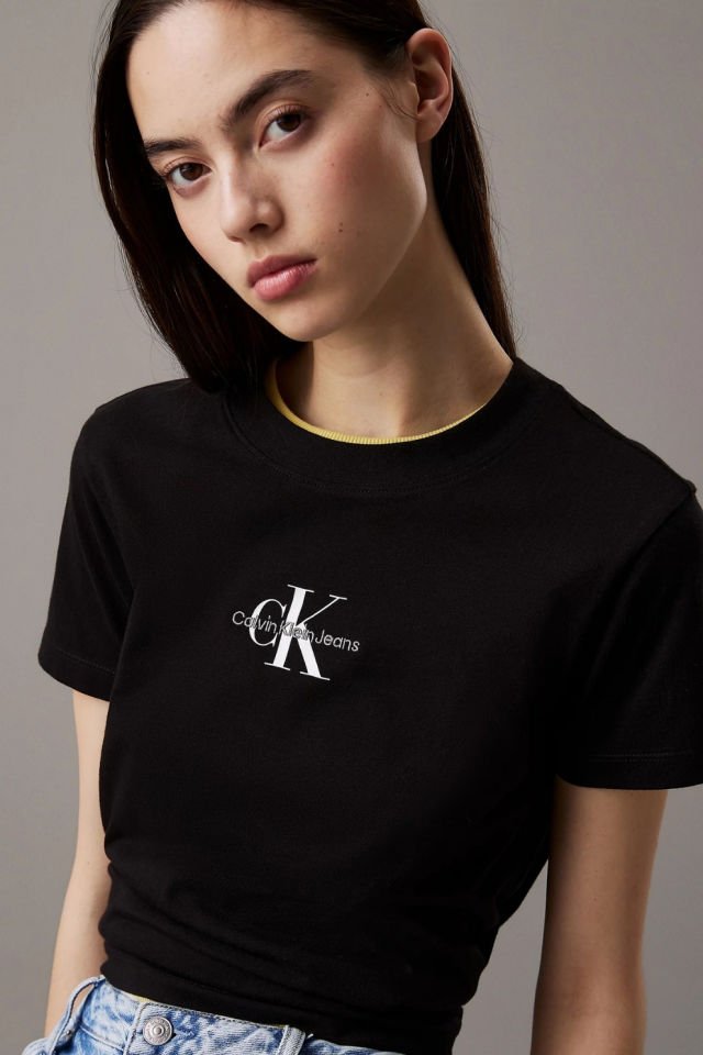 Calvin Klein Monogram Tişört Siyah