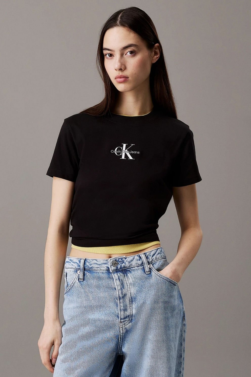 Calvin Klein Monogram Tişört Siyah