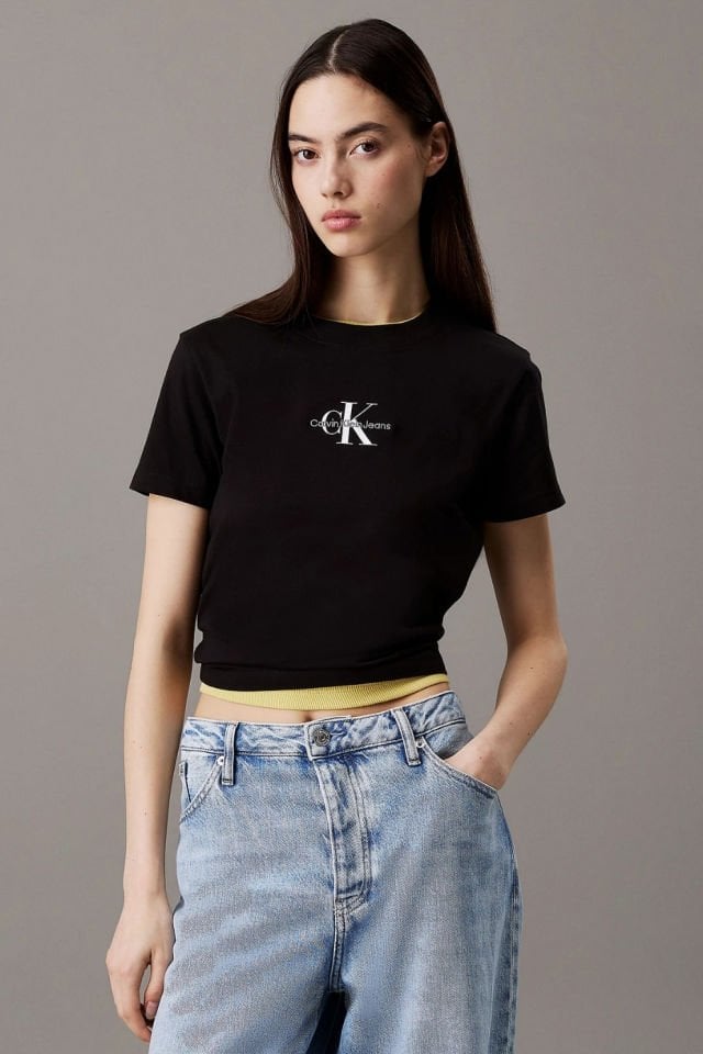 Calvin Klein Monogram Tişört Siyah